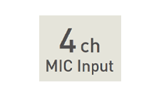 4CHマイク入力