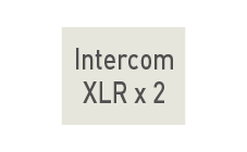 INTERCOM XLR ×2