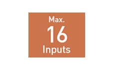 最大16入力